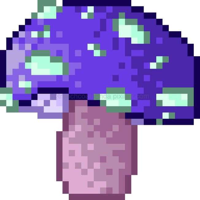 mushroom pixel art, 32x32.